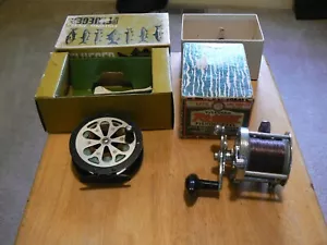 Vintage Pflueger Rocket No. 1375 Reel and Pflueger No. 1554 Sal-Trout Fly Reel - Picture 1 of 9