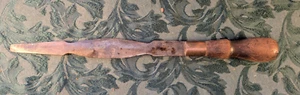 Vintage Giant tool 17" screw driver railroad pry bar wood handle refashioned - Picture 1 of 7