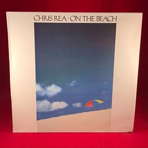 CHRIS REA On The Beach 1986 Spanish Vinyl LP + INNER It's All Gone original C - Picture 1 of 4