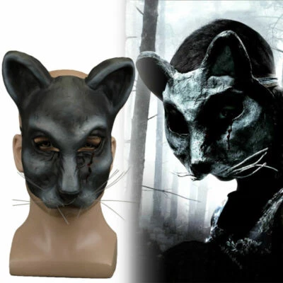 2019 Pet Sematary Scary Cat Mask Horrible Animal Mask Halloween Masquerade Props - Image 1 of 4
