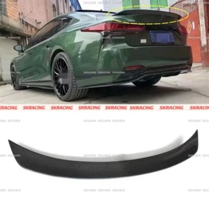 Real Carbon Fiber Rear Trunk Spoiler Boot Lip Wing For Lexus LS500 LS500H 18-24 - Foto 1 di 10