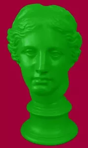 Sculpture Green Venus Aphrodite Greek Art Statue Figurine Goddess Love Beauty - Picture 1 of 1