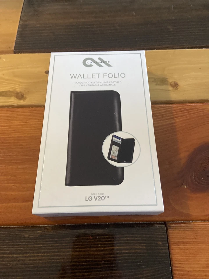 Case-Mate Wallet Folio Leather Case w/ Card Slots for LG V20 - Black  - Image 1 of 4