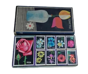 Juego de 17 flores rusas vintage de la URSS de la década de 1960 sin usar - Imagen 1 de 5