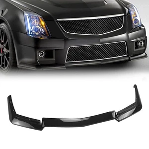 Gloss Black Front Bumper Lip Splitter For 2009-2015 Cadillac CTS All Model - Picture 1 of 12