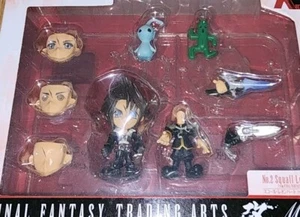 Square Enix Final Fantasy 8 VIII Squall Cactuar & PuPu Mini Figura Arti Commerciali - Foto 1 di 6
