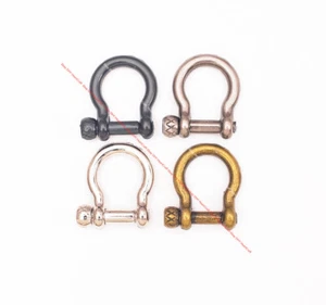 5x 9 mm Silber Pferdeschäkel U Haken Verschluss für Lederhandwerk Geldbörse Kette Verbinder - Bild 1 von 33