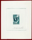 Burkina Faso 1960 #82, Artist Signed Die Proof, Animal Mask, Buffalo 