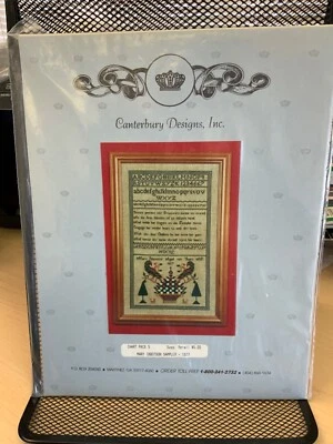 Rare Canterbury Designs MARY IBBOTSON SAMPLER - 1827 - CROSS STITCH PATTERN - Image 1 of 2