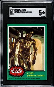 1977 Topps Star Wars C-3PO Anthony Daniels #207 - SGC 5 - Error - Golden Rod - Picture 1 of 2