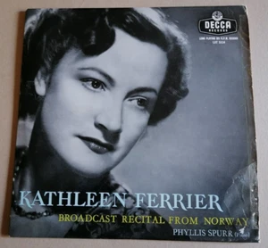 Kathleen Ferrier: Broadcast Recital Lona Monograma From Norway LP 1957 UK Mono " - Picture 1 of 2
