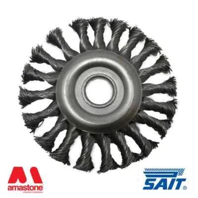 Metallic knotted circular brush used for removal of rust - Image 1 of 2