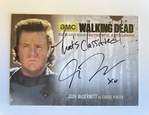 Walking Dead Season 4 Auto Inscription Josh McDermitt as Eugene Porter /125 JMD2 - Picture 1 of 2