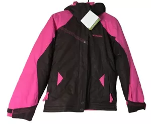 Columbia Pink Brown Size 14/16 Girls Bohemian Border Jacket Hooded Coat NEW NWT - Picture 1 of 7