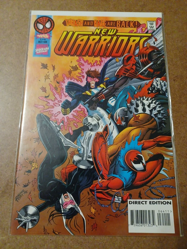 New Warriors #64 Comic Book - Scarlet Spider Cover - Clone Saga - Pic! - Image 1 of 1