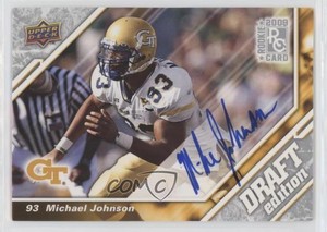 2009 Upper Deck Draft Edition Auto Michael Johnson #5 Auto