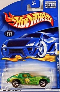 Hot Wheels 090 1963 Corvette, 2001 Hippie Mobiles 2/4 Variant Card GFL come nuova - Foto 1 di 1