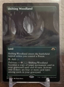 Magic The Gathering - Modern Horizons 3 MH3 - Shifting Woodland 0357 Borderless - Imagen 1 de 2