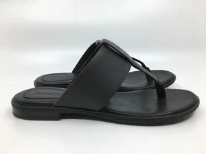 TIMBERLAND WOMEN'S CHERRYBROOK BLACK THONG SANDALS SLIPPERS SLIP FLOPS A1OZC US - Picture 1 of 8