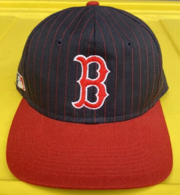 NWOT Vintage Boston Red Sox Sports Specialties Pinstripe SnapBack Hat Cap MLB - Image 1 of 4