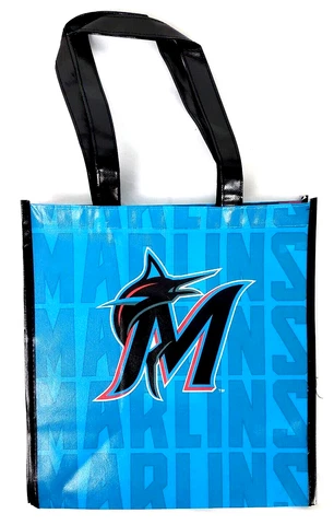 Miami Marlins MLB Network Plastic Tote Bag Cover