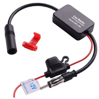 Amplificador de antena de señal de radio FM estéreo automático amplificador de metal antiinterferencia Foto 1 de 4