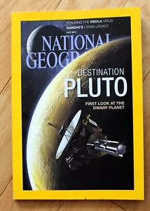 National Geographic; July 2015; Ebola; Pluto; Gandhi, Dolphins; Food Trucks - Picture 1 of 11