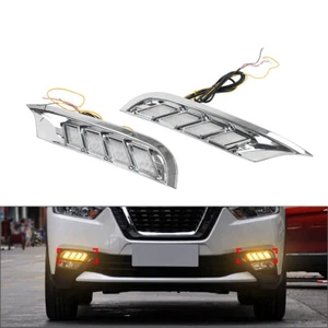 Flashing Daytime Running Lights Turn Signal Lamp For Nissan Kicks 2017-2020 - Picture 1 of 17