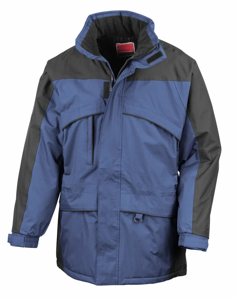 Chaqueta para hombre Result Seneca Ripstop Hi-Activity - azul real/negro - pequeña Foto 1 de 1
