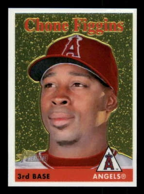2007 Topps Heritage Chrome (Parallel 1:11) #48 Chone Figgins Angels 1603/1958 - Image 1 of 2