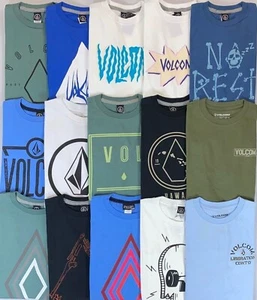 Boy's Big Youth Volcom 100% Cotton T-Shirt NEW - Picture 1 of 18