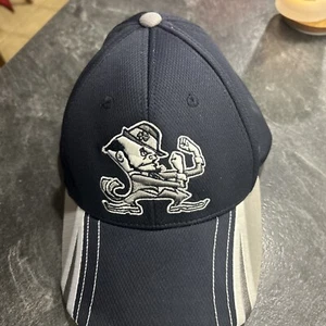 Russell Notre Dame Fighting Irish Baseball Hat / Cap M/L Navy Mesh Fitted - Picture 1 of 6