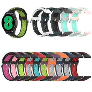 Colorful 20mm Sporty Watch Strap for Samsung Galaxy Watch4 44MM And Classic 46MM - Picture 1 of 27