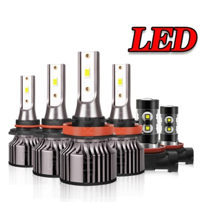 Combo faros LED + luz antiniebla 6x kit de 6 bombillas 6000 k para Nissan Pathfinder 2013-2016 Foto 1 de 4