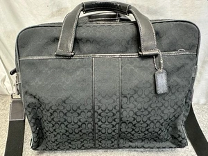Coach MEDIUM F70181 Hudson Aktentasche/Laptoptasche schwarz Signatur C-Druck Canvas - Bild 1 von 14