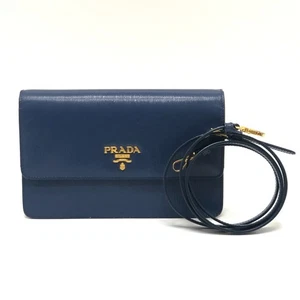 PRADA 1BP016 Bag Logo Wallet Mini Bag Party Bag Pochette wallet Shoulder Bag - Picture 1 of 18