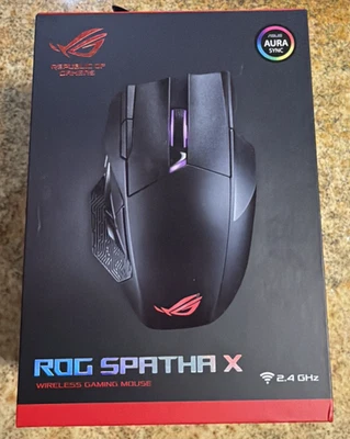 ASUS ROG Spatha X Wireless Gaming Mouse 12 Buttons 19K DPI 67Hr Dock - Image 1 of 4
