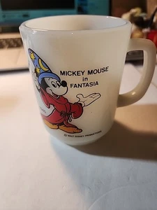 Mickey Mouse in Fantasia Milk Glass Coffee Mug 1940 Pepsi Collector Series Cup - Picture 1 of 8