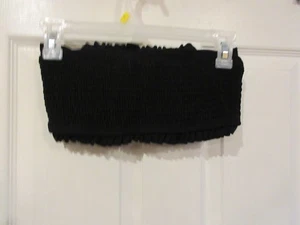 Mujer YONIQUE~TOP TUBO NEGRO~NUEVO CON ETIQUETAS talla PEQUEÑA~sin tirantes recortado~ELÁSTICO - Imagen 1 de 4