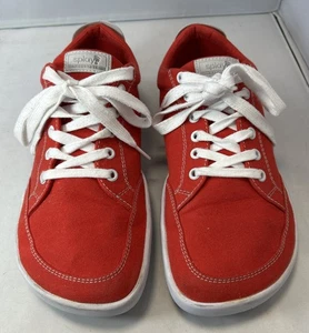 Splay Freestyle Schuhe Herren 8 / Damen 10 rot weiß Barfuß Canvas Komfort - Bild 1 von 13