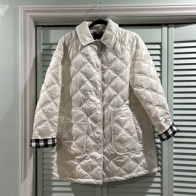 Abrigo acolchado Kate Spade con ribete de guinga talla MEDIANA Foto 1 de 4