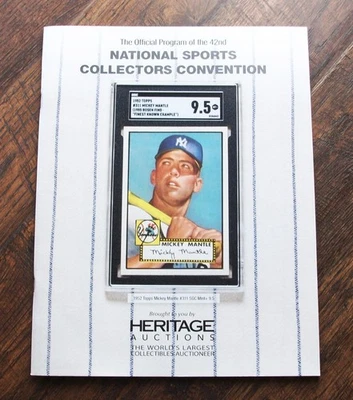 National Sports Collectors Convention Catalog Heritage Auctions Mickey Mantle - Image 1 of 4