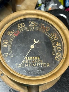 Vintage Reliance 4,000 RPM 3 To 1 Ships Tachometer RARE Sold As Shown Not Tested - Bild 1 von 11
