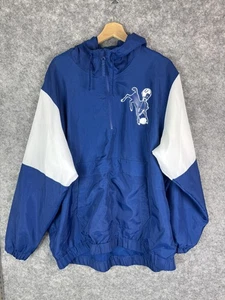 Indianapolis Colts Jacket Mens XL Blue White NFL Football Pullover Nike Hooded - Picture 1 of 9