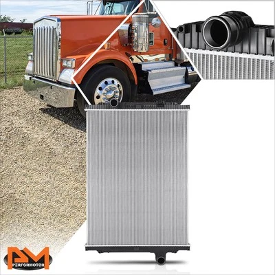 Radiador de refrigeración de 2 filas con núcleo de aluminio estilo OE para 08-15 Kenworth W900/T660/T880 Foto 1 de 4