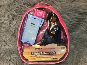 NWA assistente di volo 11,5" bambola moda assistente di volo afroamericano - Foto 1 di 5