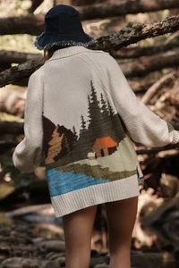 Anthropologie Daily Practice So Camp Strickjacke Pullover (Größe S/M) - Neu ohne Etikett - Bild 1 von 7