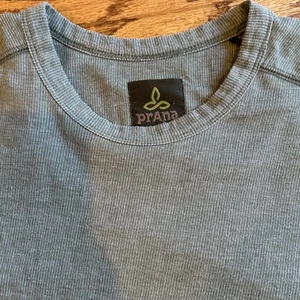 Prana Long Sleeve Cotton Blend Crew Neck T-Shirt Green Men's Size Large L - Picture 1 of 11