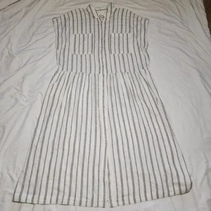 Universal Thread Women's Dress, Size XXL, White and Black Stripes - Picture 1 of 6