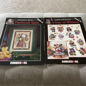 Dimensions Year of Whimsy - Patchwork Santa Charts - Picture 1 of 4